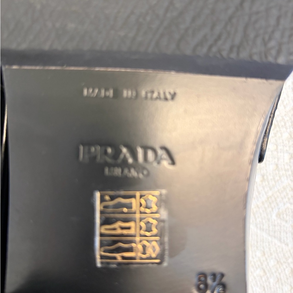 Prada Men's Glossy Black Slip-On Loafers - Picture 6 of 7